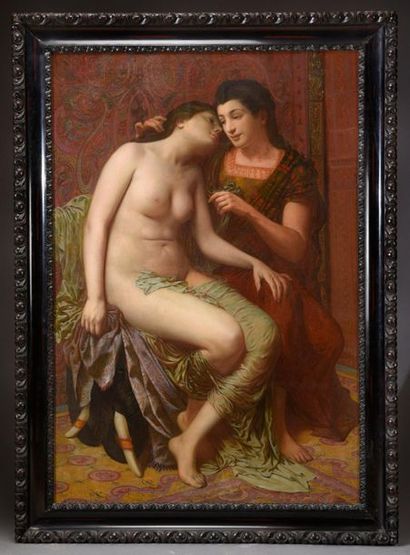 Louis Eymonnet (1865- ?)
Les amantes.
Huile...