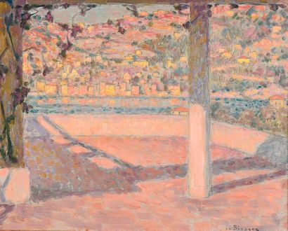 Henri Le Sidaner (1862-1939).
La terrasse...