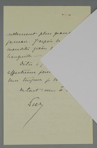 null COUBERTIN, Pierre de. L.A.S. au baron Jean des Méloizes (1869/1942), à Chartres....