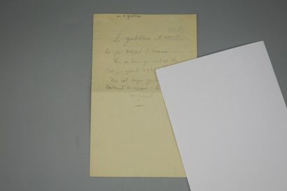 null COCTEAU, Jean. 3 notes autographes conservés dans des enveloppes.
- Sur l'expédition...