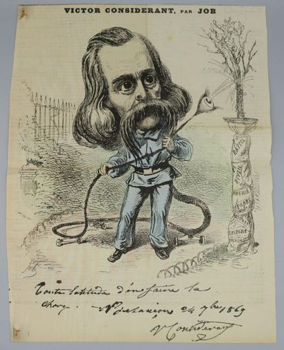 null CONSIDÉRANT, Victor (1808-1893), philosophe fouriériste. L.A.S. à Alexandre...