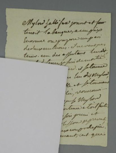 null CHAMFORT, Sébastien-Roch Nicolas de (1741-1794), poète et moraliste. Manuscrit...