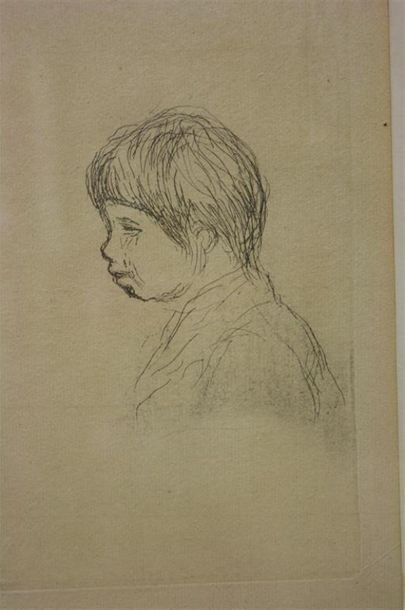 null D'après Pierre Auguste RENOIR (1841 - 1919)
Coco, buste d'enfant
Pointe sèche...