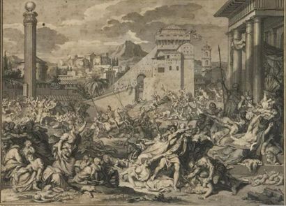 null Bernard PICARD (école française du XVIIIème siècle) 
Le Massacre des Innocents
Eau-forte....
