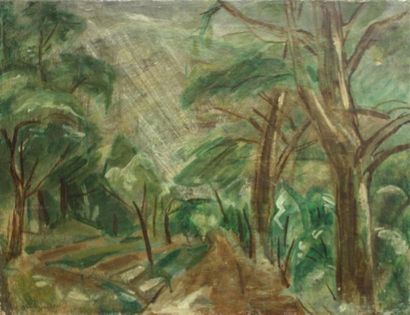 null Maurice Tête (1881-1948)
Paysage expressionniste, vers 1930
Huile sur toile.
Cachet...