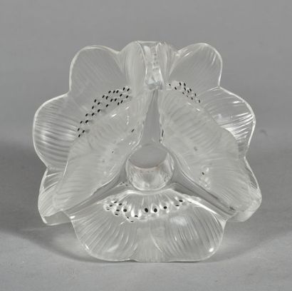 null Lalique France, fleur anémone.
XXème siècle.
