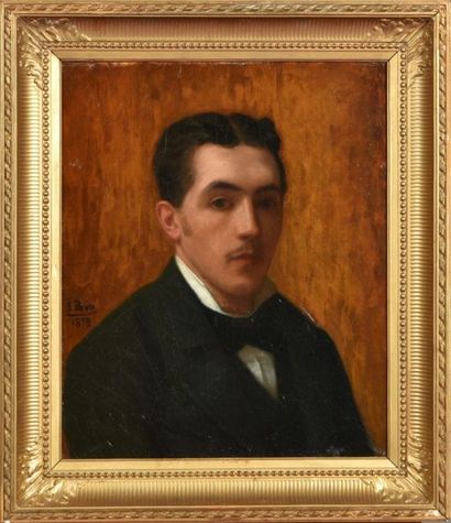 E.Brun (XIXe siècle).
Autoportrait présumé,...