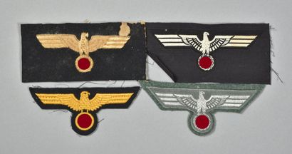 German breast insignia including 2 yellow...