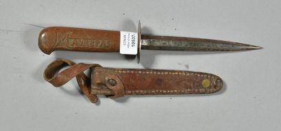 COUTROT trench knife, scabbard n°1, oval...