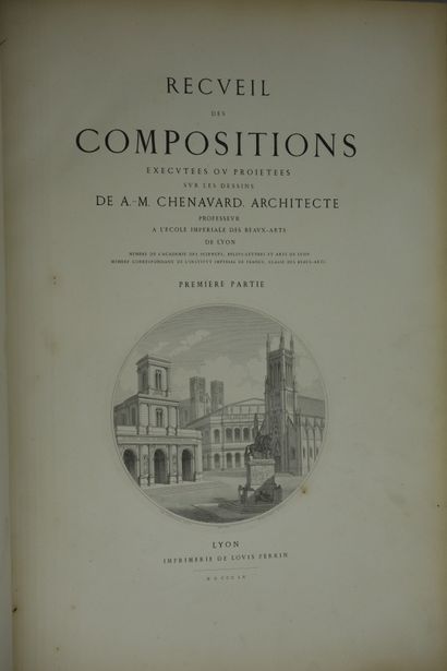 null CHENAVARD (A. - M. architecte). RECUEIL DES COMPOSITIONS EXÉCUTÉES OU PROJETÉES

SUR...