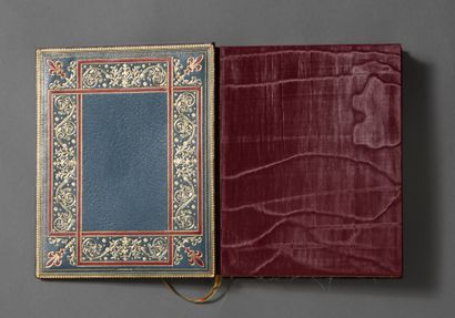 PRAYER BOOK WOVEN ON SILK. PRAYER BOOK AFTER THE LIGHTING OF THE MANUSCRIPTS FROM...