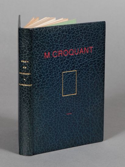 null GOURMONT Rémy de. M. CROQUANT. PARIS, GEORGES CRÈS & Cie, 1918. Un volume, in-16,...