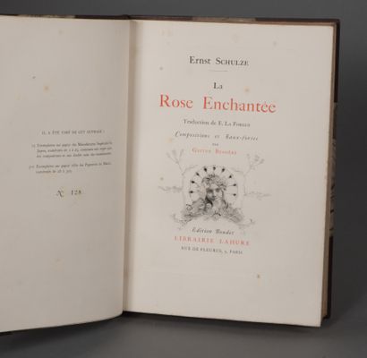 null SCHULZE Ernst. LA ROSE ENCHANTÉE. Traduction de E. La Forgue. PARIS, LA HURE,...