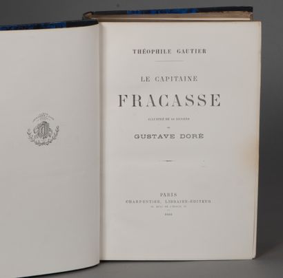 null GAUTIER Théophile. LE CAPITAINE FRACASSE. PARIS, CHARPENTIER, 1866. Un volume,...