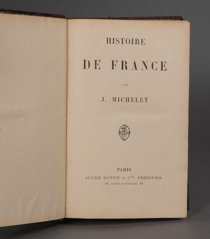 null MICHELET Jules. HISTOIRE DE LA RÉVOLUTION FRANÇAISE - HISTOIRE DE FRANCE. PARIS,...