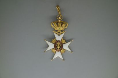 null Ordre royal de VASA de SUEDE (1772). Ensemble complet de de commandeur de 1°classe...