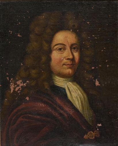 null ECOLE FRANCAISE Premier Tiers du XVIIIe siècle 
Portrait d'un homme de qualité...