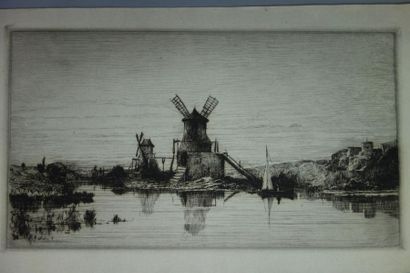 null Adolphe APPIAN (1818-1898)
Lot of 8 etchings in Keppel print. 
