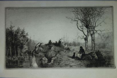 Adolphe APPIAN (1818-1898)
Lot of 8 etchings...