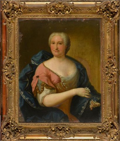 null NONNOTTE Donat (Attribué à) 
Besançon 1708 - Lyon 1785
Portrait en buste d'une...