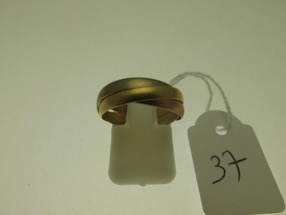 1 three-gold wedding ring, three linked rings,...