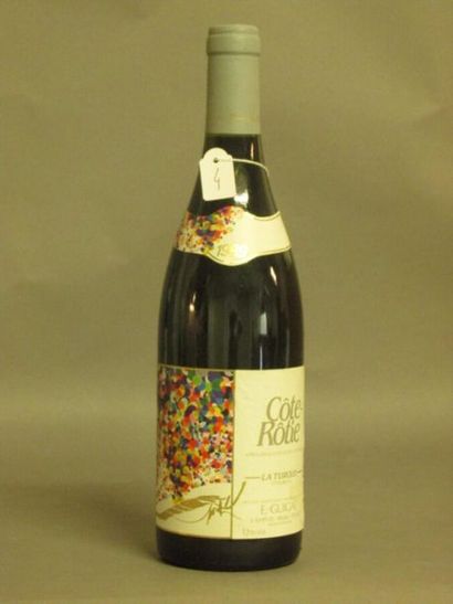 null 1 bouteille de CÔTE-RÔTIE "LA TURQUE", E.GUIGAL, 1989, très légère baisse de...