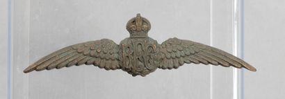 null Royal Flying Corps, ww1, 1913/1918, en cuivre (97 mm), une patte cassée, ra...