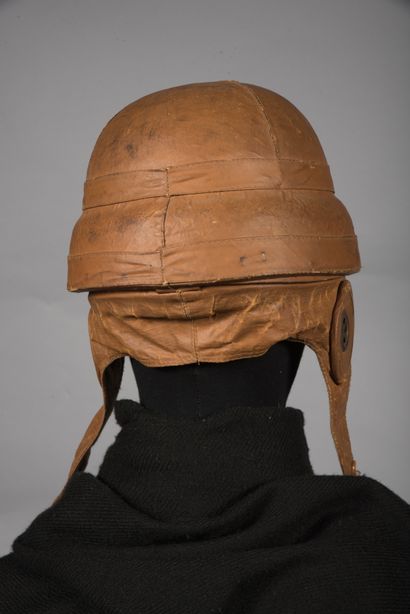 null Airplane pilot helmet ROOLD, with its manufacturer's label, from ALBERT de LUYNES...