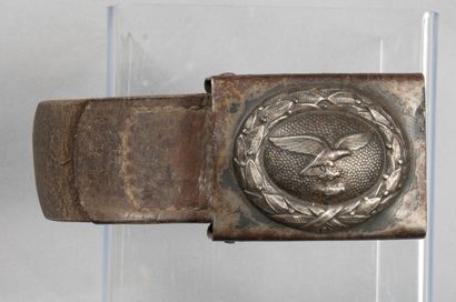 null LUFTWAFFE. Belt buckle with leather marked by a manufacturer and dated 1941...