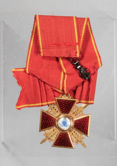 null Ordre de Saint Anne de Russie, de 3° classe à titre militaire à glaives croisés,...