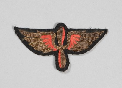 null Airline non-commissioned officer's insignia embroidered with red thread and...