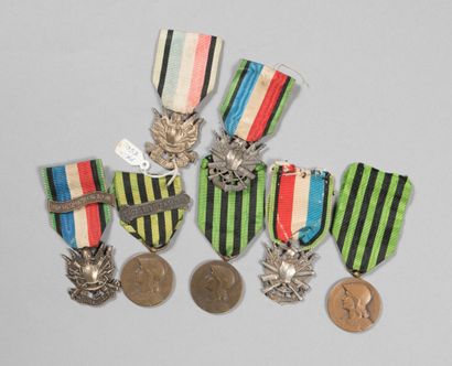 null France, guerre 1870/1871, 7 médailles.