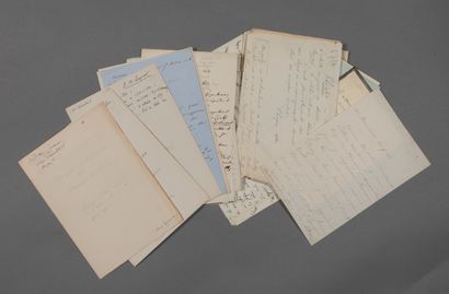 null Littérature du XIXe. 71 lettres et 1 manuscrit.

- Correspondance de 39 lettres...