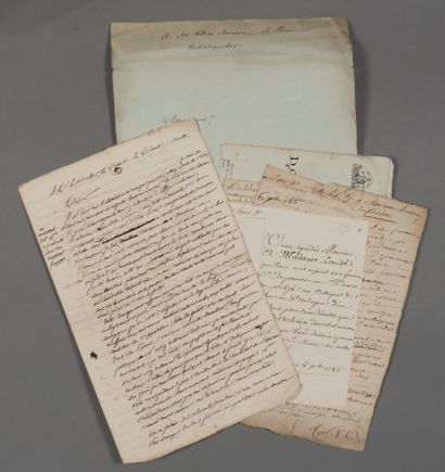null Finistère. Divers documents XVIIIe-XIXe.

- Louis de Carné (Quimper, 1804-1876),...