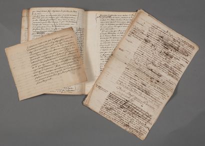 null Abbot d'Olivet. Autograph manuscript, "First draft" with numerous corrections....