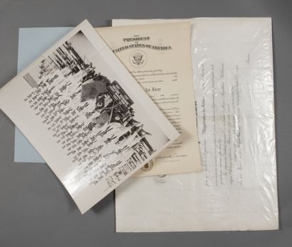 null America. 2 degrees.

- Large diploma printed on vellum. Northampton, Massachusetts,...