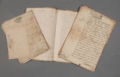 null Haute-Vienne. Manuscrit de la fin du XVIIe. Cahier de 48 pp. in-folio (+ pp....