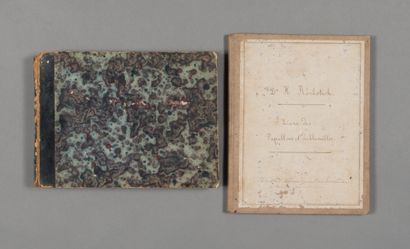 null Papillons & chenilles. Manuscrit. 1845. 368 pp. in-8 oblong. Reliure de l'époque...