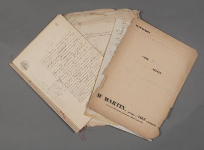 null Calvados. Une liasse contenant 22 documents, fin XVIIIe-début XIXe.

Papiers...
