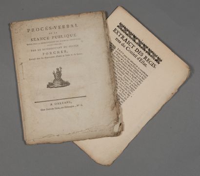 null Indre-et-Loire. 2 imprimés.

- Imprimé de 1670, « extraict des registres du...