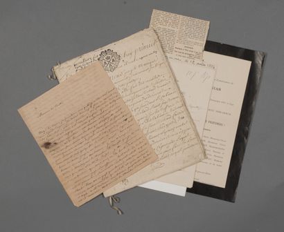 null Sarthe. 3 documents XVIIIe-XIXe.

- Longue et intéressante lettre d'un magistrat...