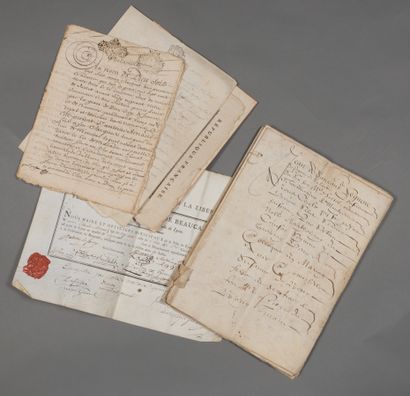 null Gard. Ensemble de documents divers XVIIe-XVIIIe.

- Manuscrit de 6 mars 1610....