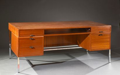 null Large mahogany "president" desk by Joseph-Andre Motte, DASSAS edition

Composed...