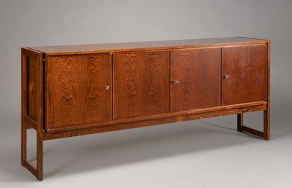 null Rosewood sideboard with four doors. 

Danish work. 

Circa 1960 

H. 87 cm -...