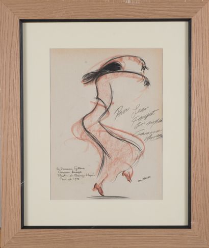null Jean Target (1910-1997).

The gypsy dancer Carmen Amaya- Théâtre des Champs-Elysées,...