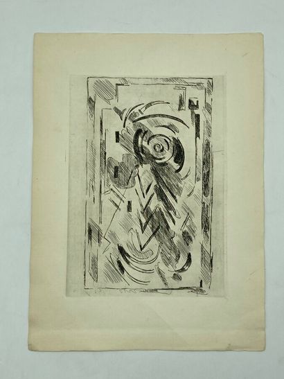 null Albert Gleizes (1881-1953).

For Meditation, ca. 1949.

Etching.

Signed lower...