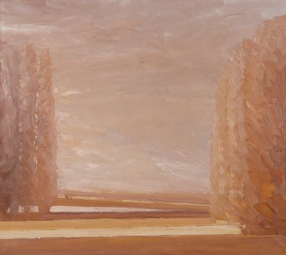 null Hilary DYMOND (née en 1953).

Paysage dans un champ, 1997.

Huile sur toile....