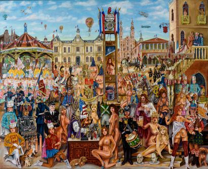 null Sonny Meyer (born 1937)

The great party of Doctor Guillotin, 1977.

Oil on...
