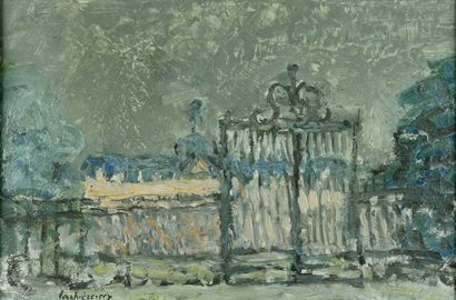 null Henri Lachièze-Rey (1927-1974).

La grille du Château, 1965.

Huile sur toile.

Signé...