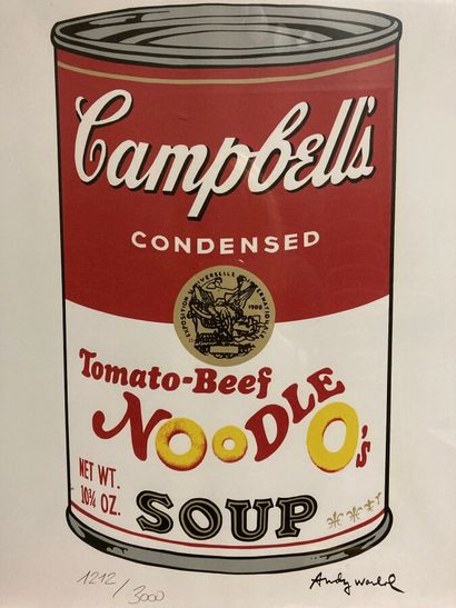 After Andy WARHOL (1928-1987).

Campbell's...